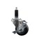 Service Caster 3'' SS Thermoplastic Rubber Swivel 1-1/8'' Expanding Stem Caster with Brake SCC-SSEX20S314-TPRB-TLB-118 - alternate 1
